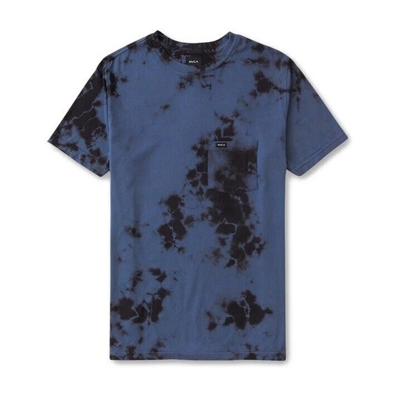 RVCA Men's Manic Tie Dye Crew Pocket Tee T-Shirt - Picture 4 of 4